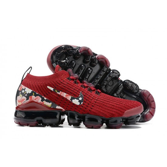 PK God Air VaporMax Flyknit 3 Red Black CT1274 -600 Shoes Women