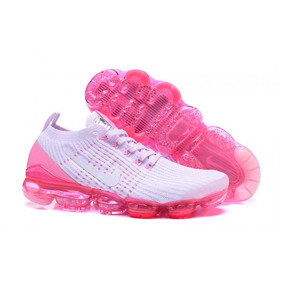 PK God Air VaporMax Flyknit 3 White Pink AJ6910-005 Shoes Women