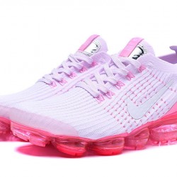 PK God Air VaporMax Flyknit 3 White Pink AJ6910-005 Shoes Women