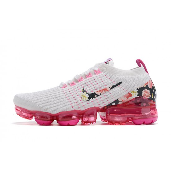 PK God Air VaporMax Flyknit 3 White Pink AJ6910-601 Shoes Women