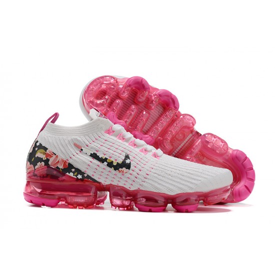 PK God Air VaporMax Flyknit 3 White Pink AJ6910-601 Shoes Women