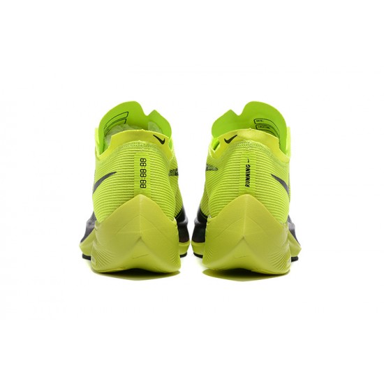 Men PK God ZoomX VaporFly NEXT% Chartreuse Black Shoes Men