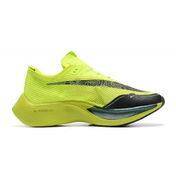 Men PK God ZoomX VaporFly NEXT% Chartreuse Black Shoes Men