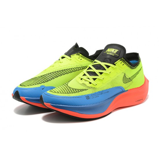 PK God ZoomX VaporFly NEXT% Yellow Blue Shoes Women/Men