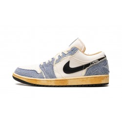 Nike Air Jordan 1 Low SE (M) Sashiko Denim FN7670-493 Shoes